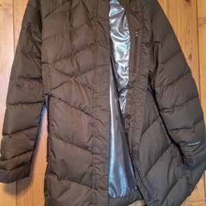 Women's Olive Green Puffer Jacket Omniheat Columbia